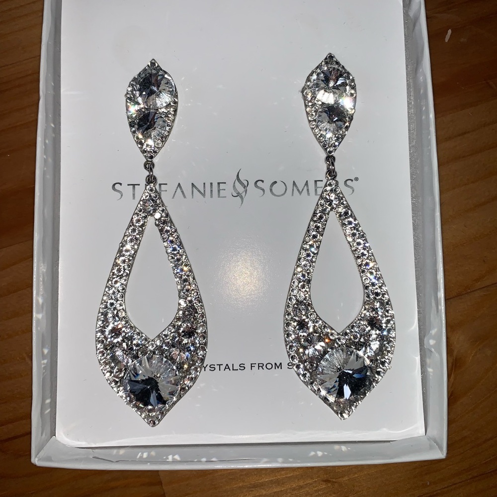 Stefanie Somers Crystal Earrings
